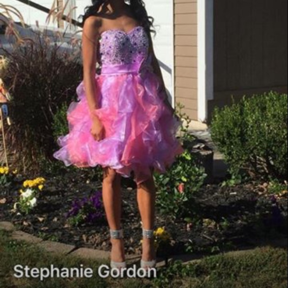 Pink short formal